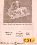 Sullair-Sullair 445 and 50 KW, Stationary Electric Generator Operations and Parts Manual-45-50-01